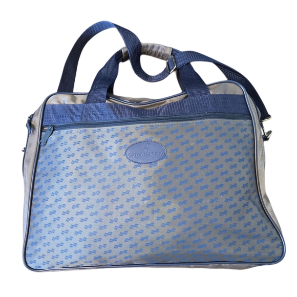 Handbags - Cathay Pacific Vintage Airline Flight Bag 1990s Travel Shoulder Computer Bag‎